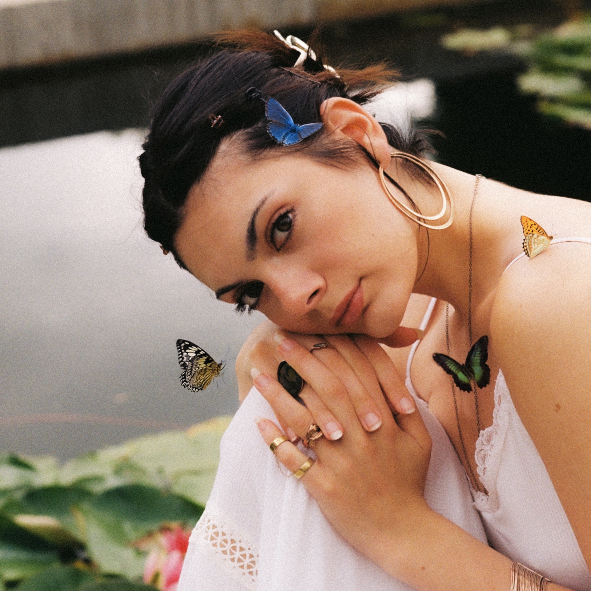 Loulia, butterfly beauty portrait