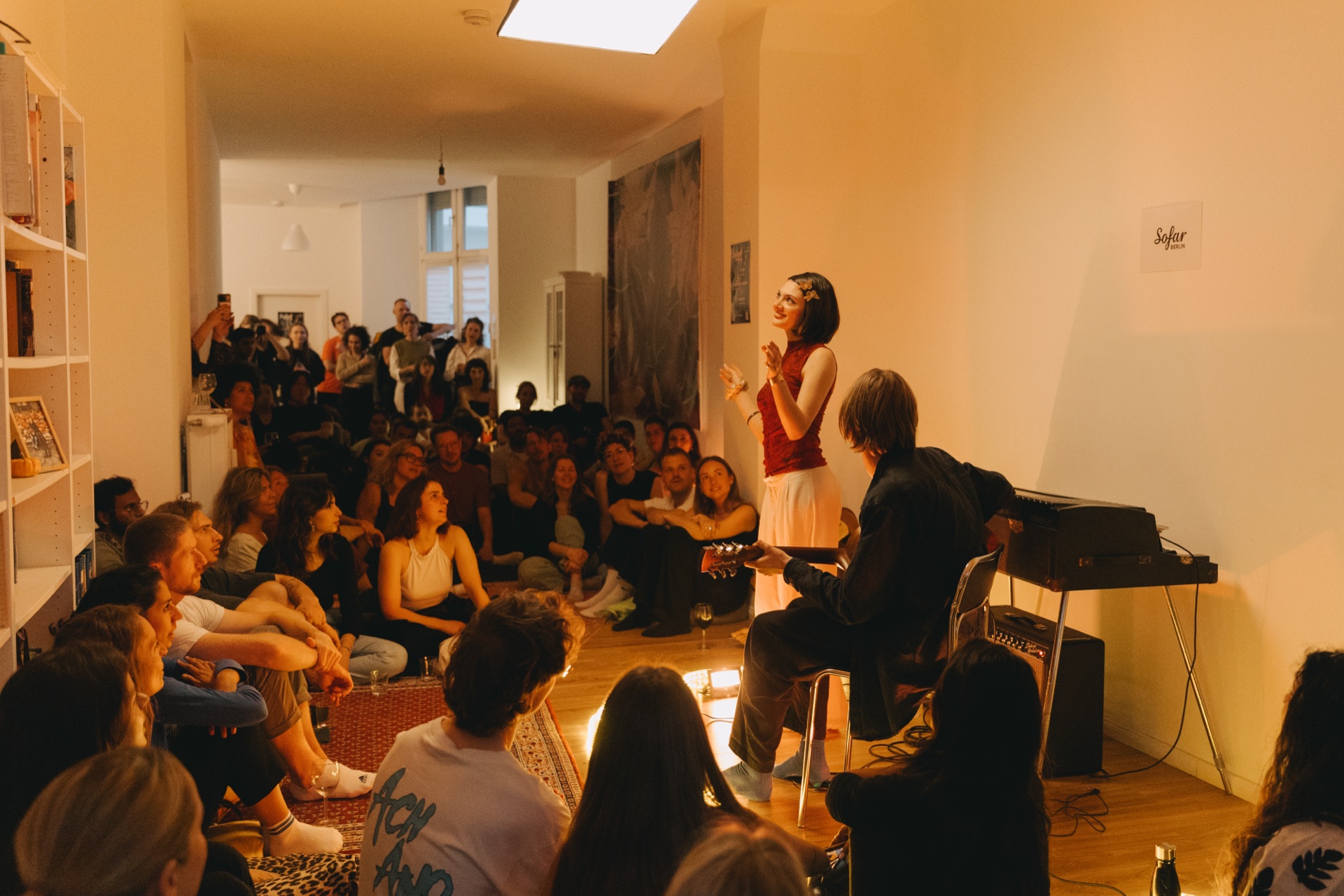 Loulia at a Sofar Sounds set