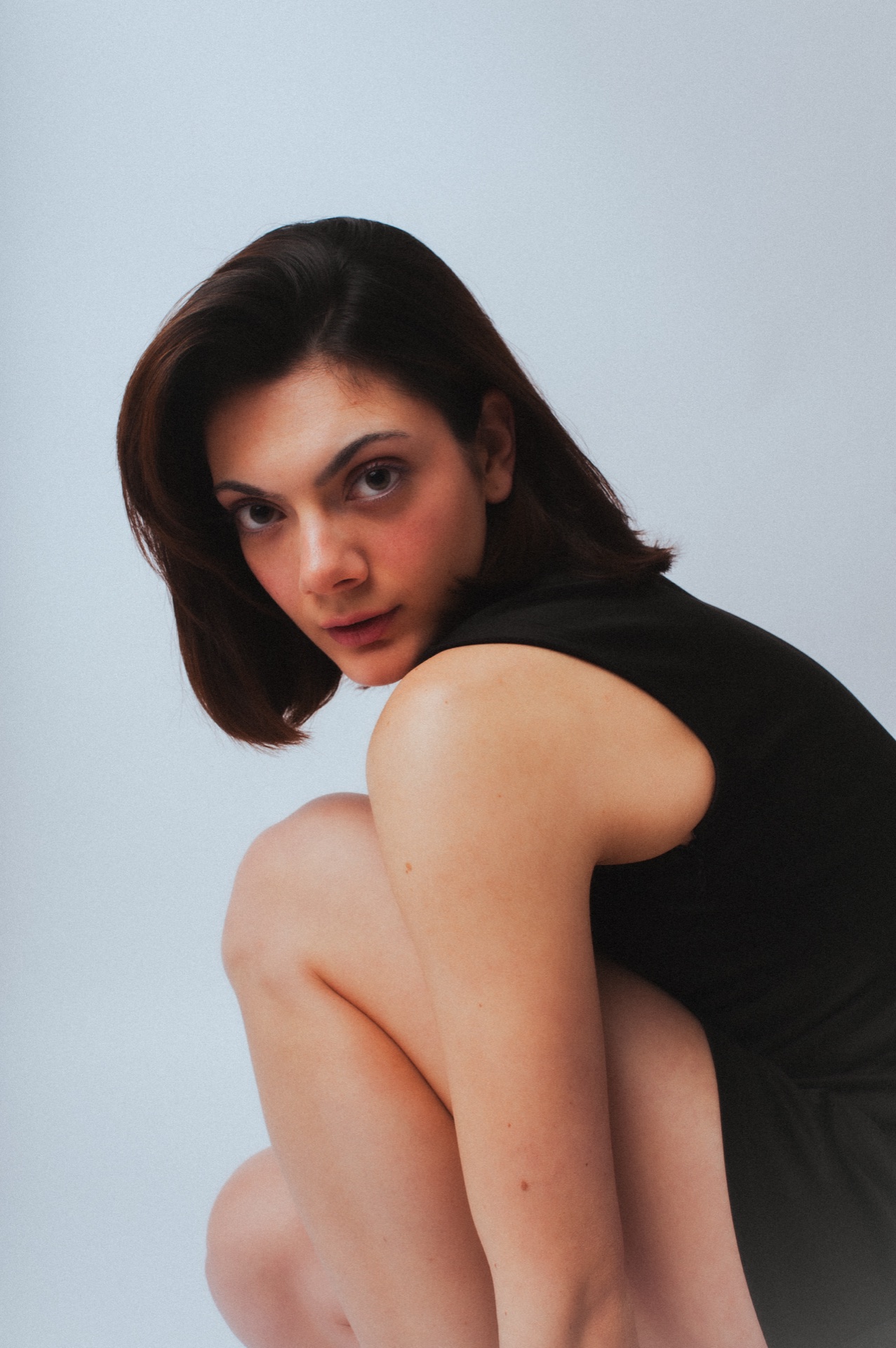 Loulia, moody studio portrait